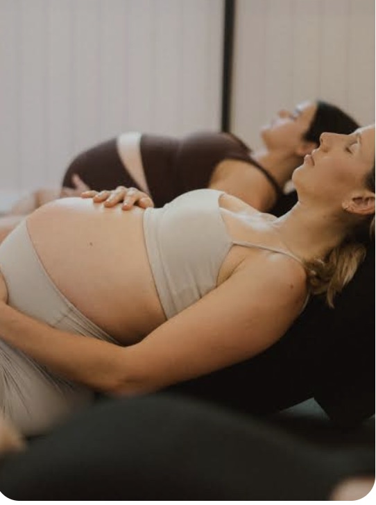 Two women taking a calm moment together